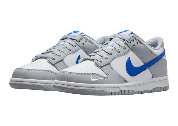 Nike Dunk Low "Mini Swoosh Wolf Grey Game Royal" (GS)