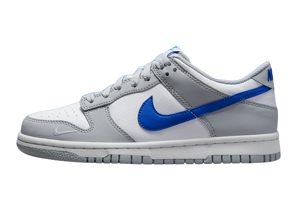 Nike Dunk Low "Mini Swoosh Wolf Grey Game Royal" (GS)