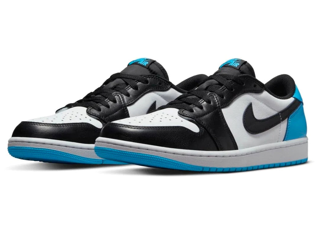 Jordan 1 Retro Low OG "Black Dark Powder Blue" (W)