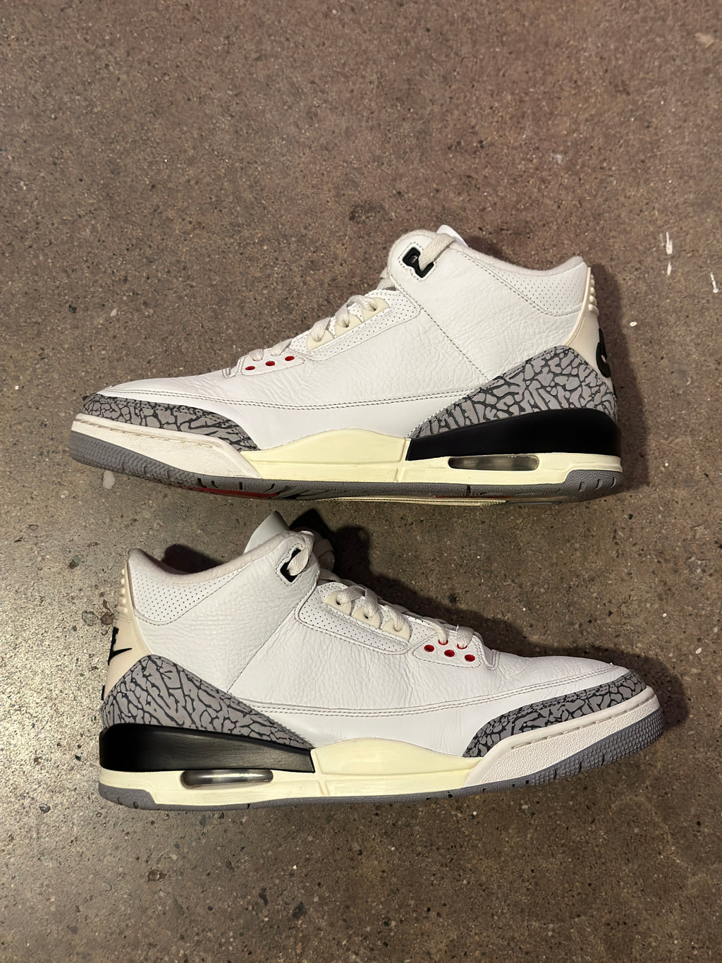 Jordan 3 Retro White Cement Reimagined (Pre-Owned) Sz 12