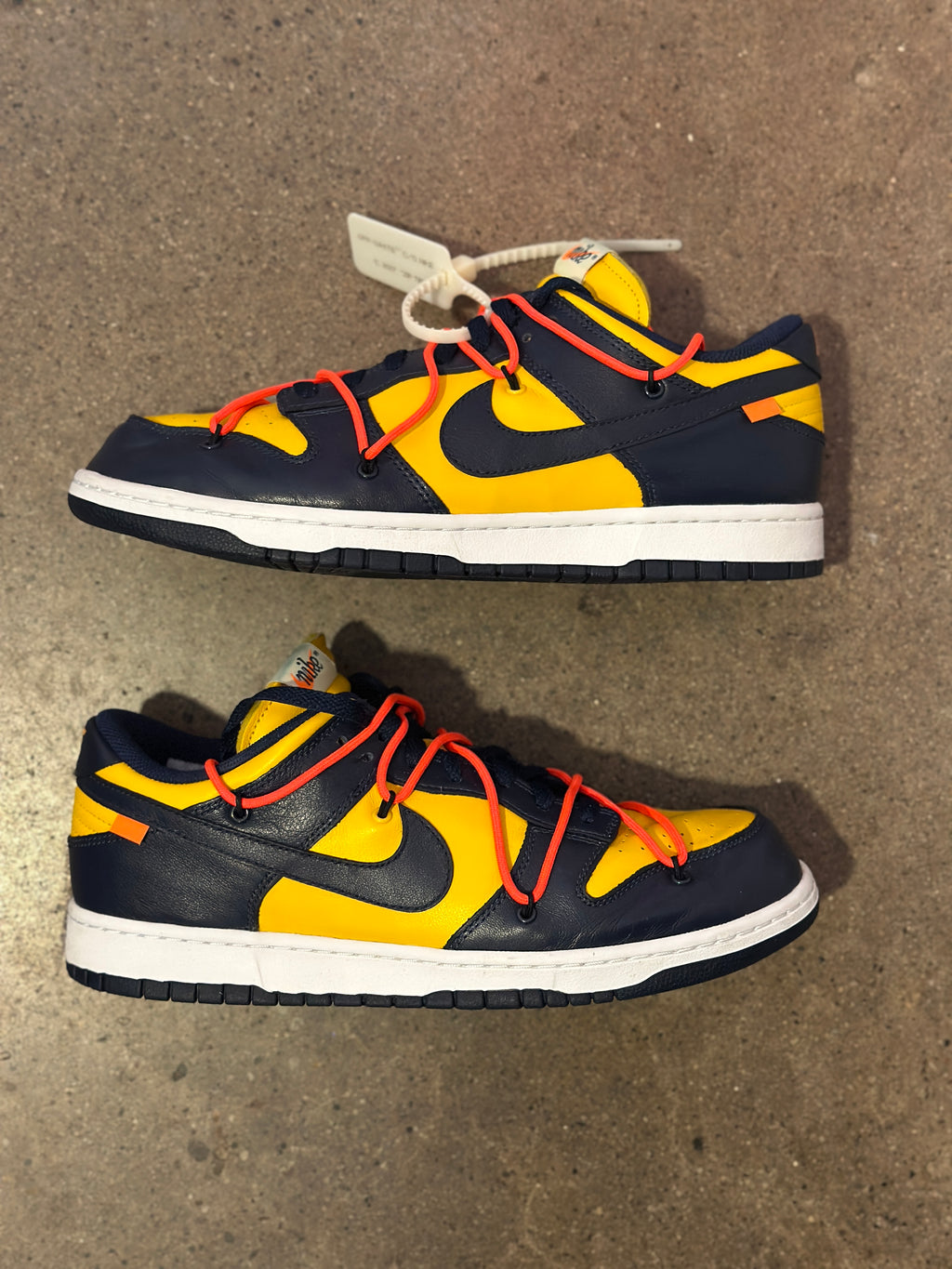 Nike Dunk Low Off-White University Gold (Pre-Owned) Sz 12