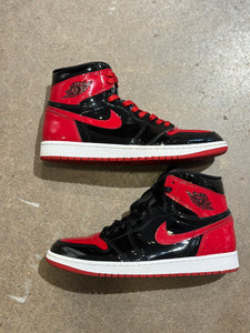 Jordan 1 Retro High OG Patent Bred (Pre-Owned) Sz 10.5