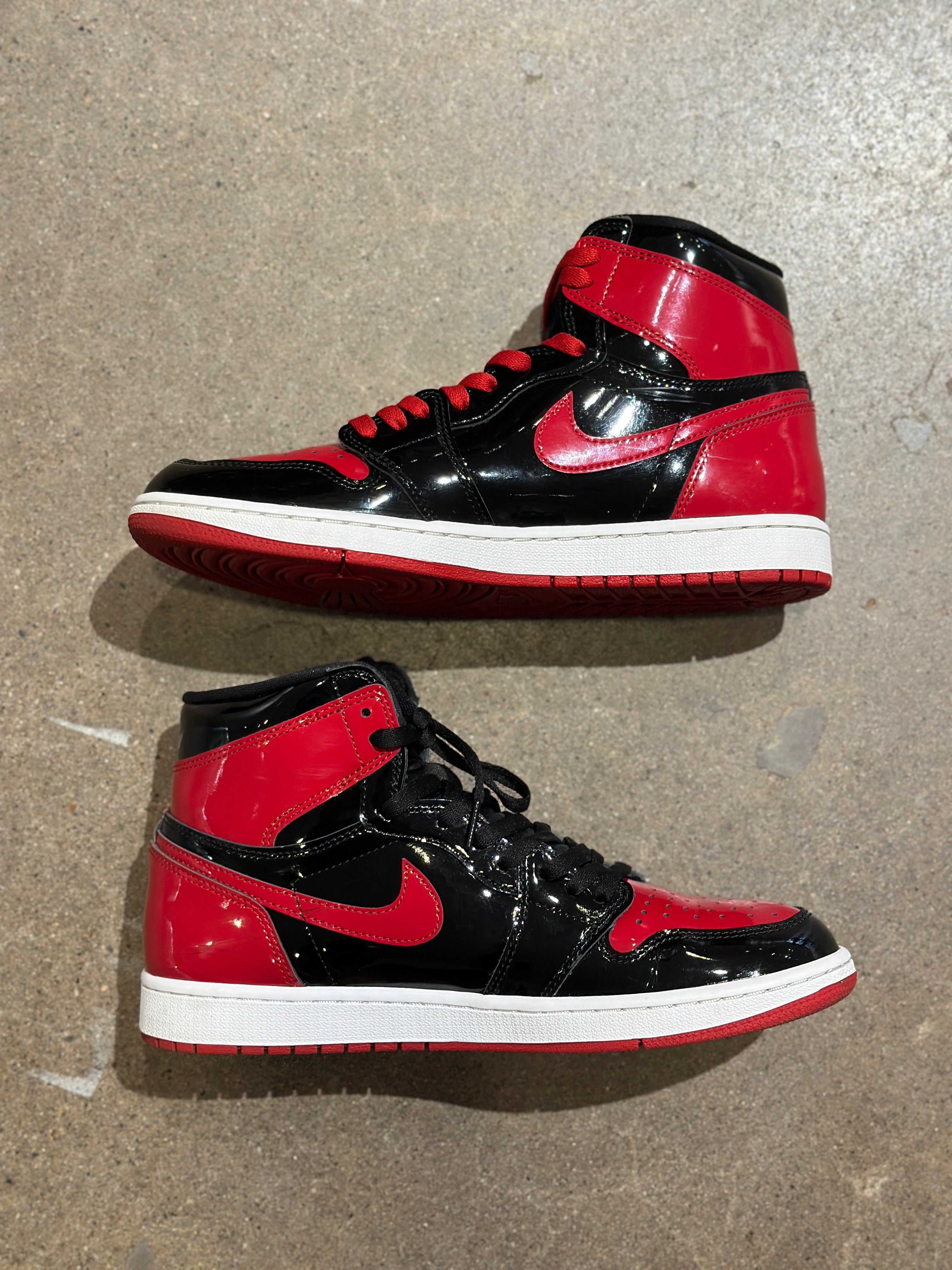 Jordan 1 Retro High OG Patent Bred (Pre-Owned) Sz 10.5