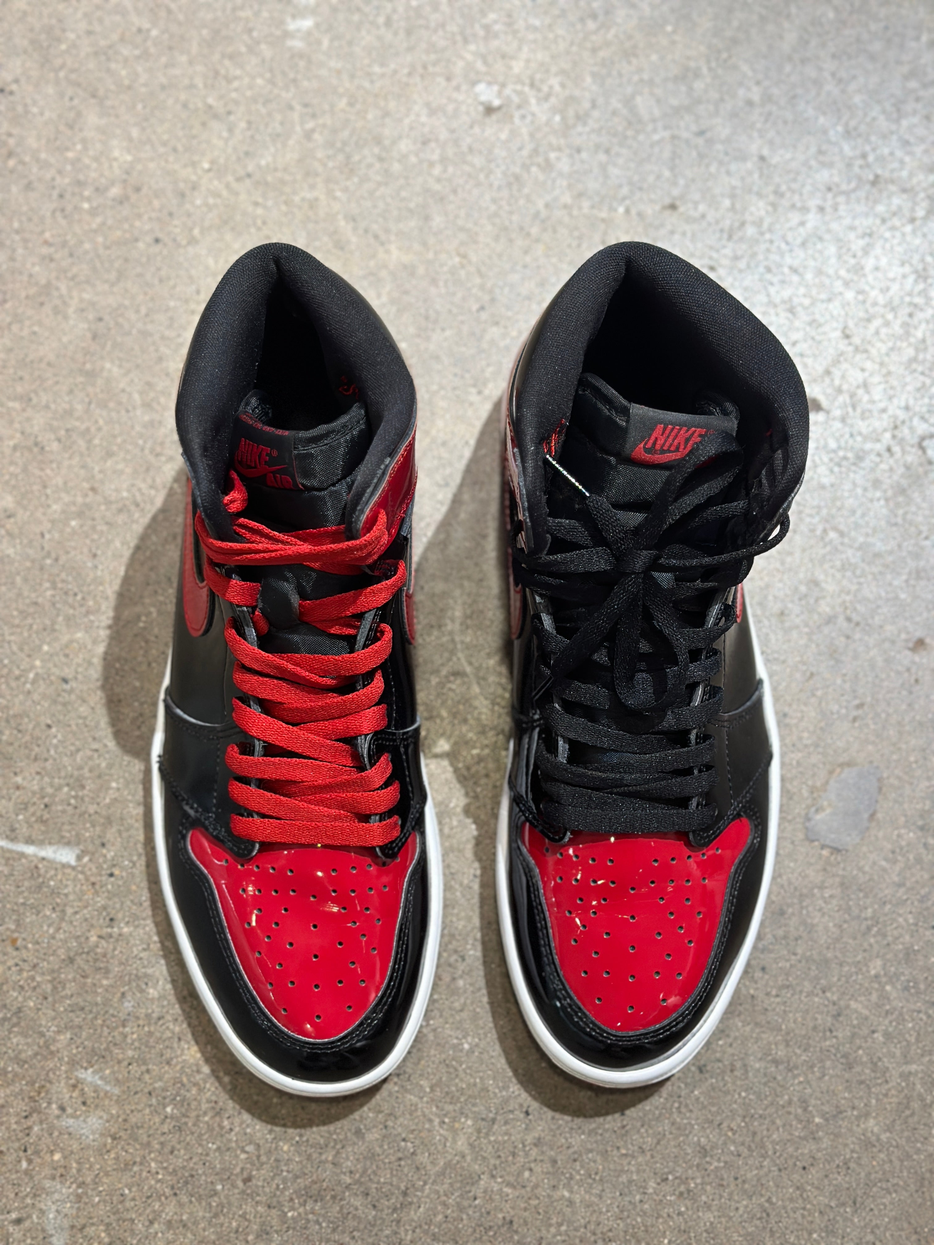 Jordan 1 Retro High OG Patent Bred (Pre-Owned) Sz 10.5