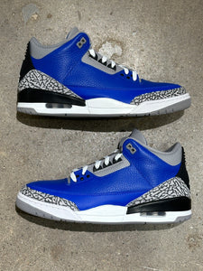 Jordan 3 Retro Varsity Royal Cement (Pre-Owned) Sz 10.5