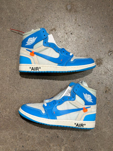 Jordan 1 Retro High Off-White University Blue (Pre-Owned) Sz 9