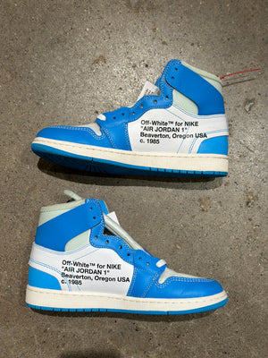 Jordan 1 Retro High Off-White University Blue (Pre-Owned) Sz 9