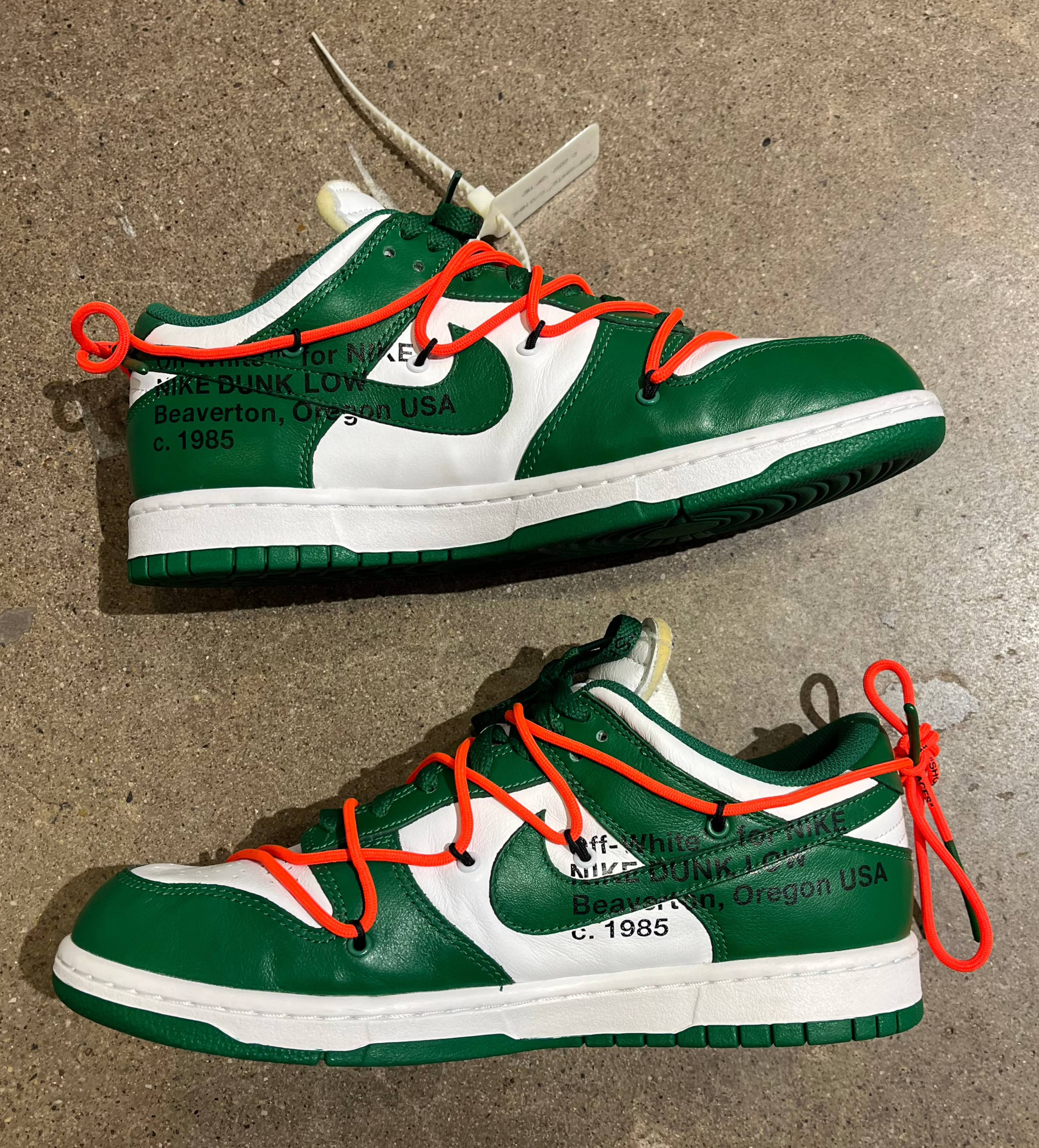 Nike Dunk Low Off-White Pine Green (Pre-Owned) SZ 10.5