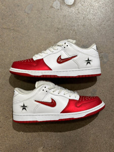 Nike SB Dunk Low Supreme Jewel Swoosh Red (PREOWNED) SZ 10