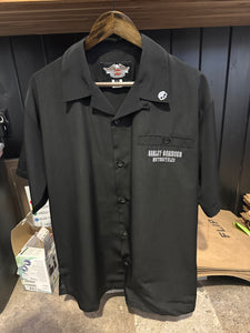 VTG Harley Davidson Black Button Up