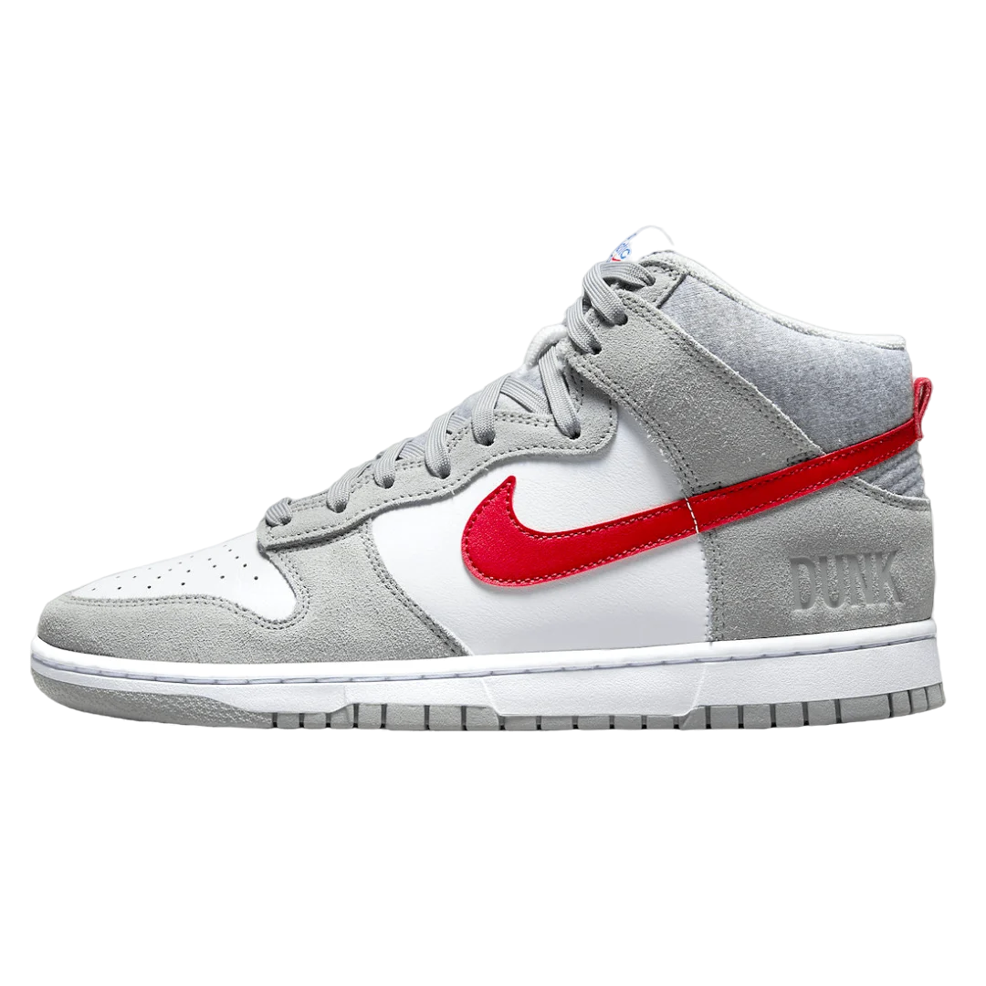 Nike Dunk High Athletic Club Grey Red (GS)