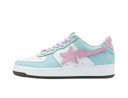 A Bathing Ape Bape Sta Low #4 Green Blue Pink