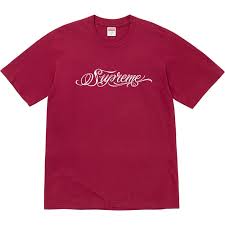 Supreme Script Tee Cardinal