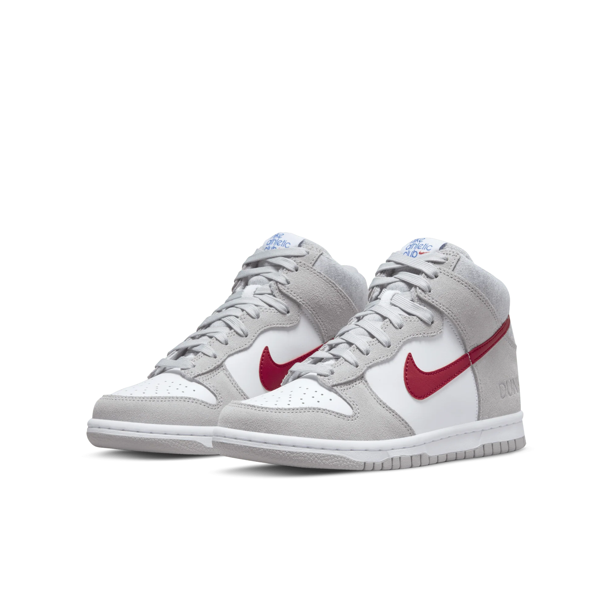 Nike Dunk High Athletic Club Grey Red (GS)