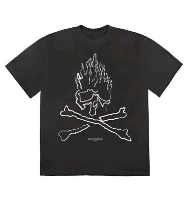 Cactus Jack by Travis Scott For Mastermind Skull Tee Black