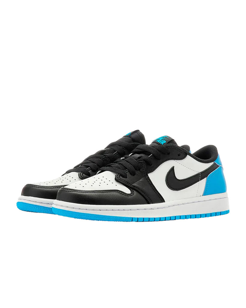 Jordan 1 Retro Low OG "Black Dark Powder Blue" (GS)