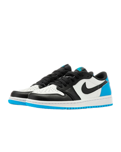 Jordan 1 Retro Low OG "Black Dark Powder Blue" (GS)