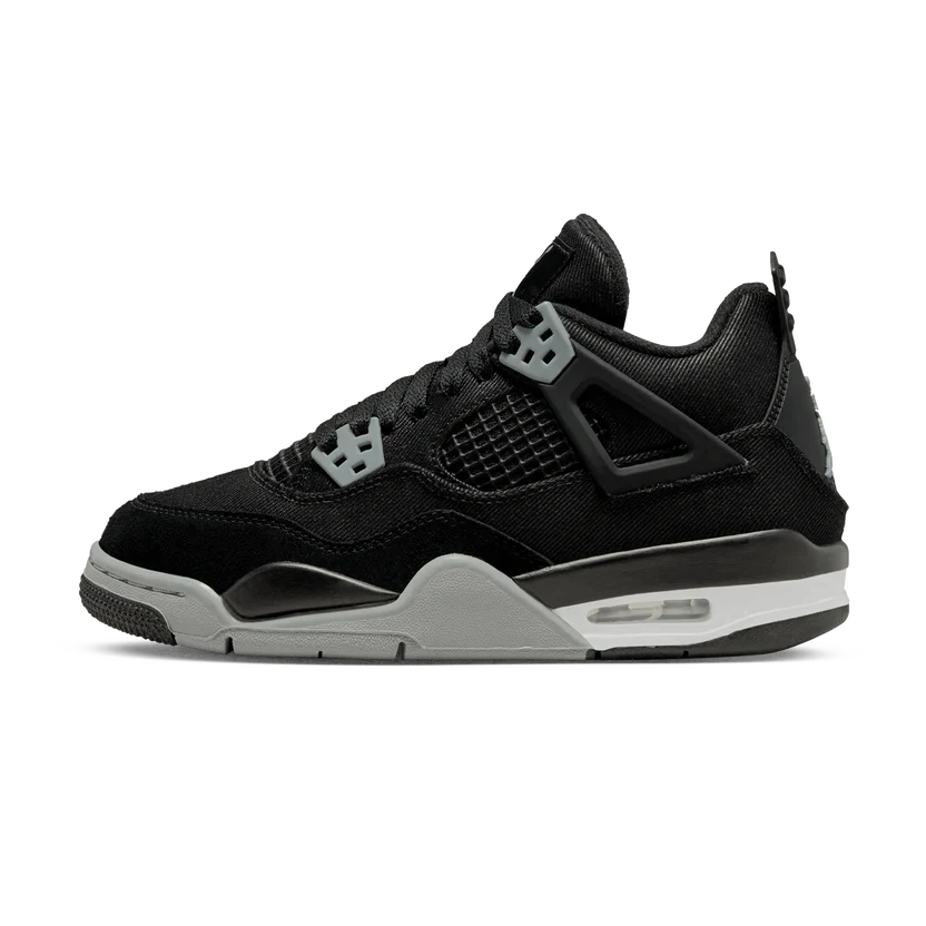 Jordan 4 Retro "Black Canvas" (GS)